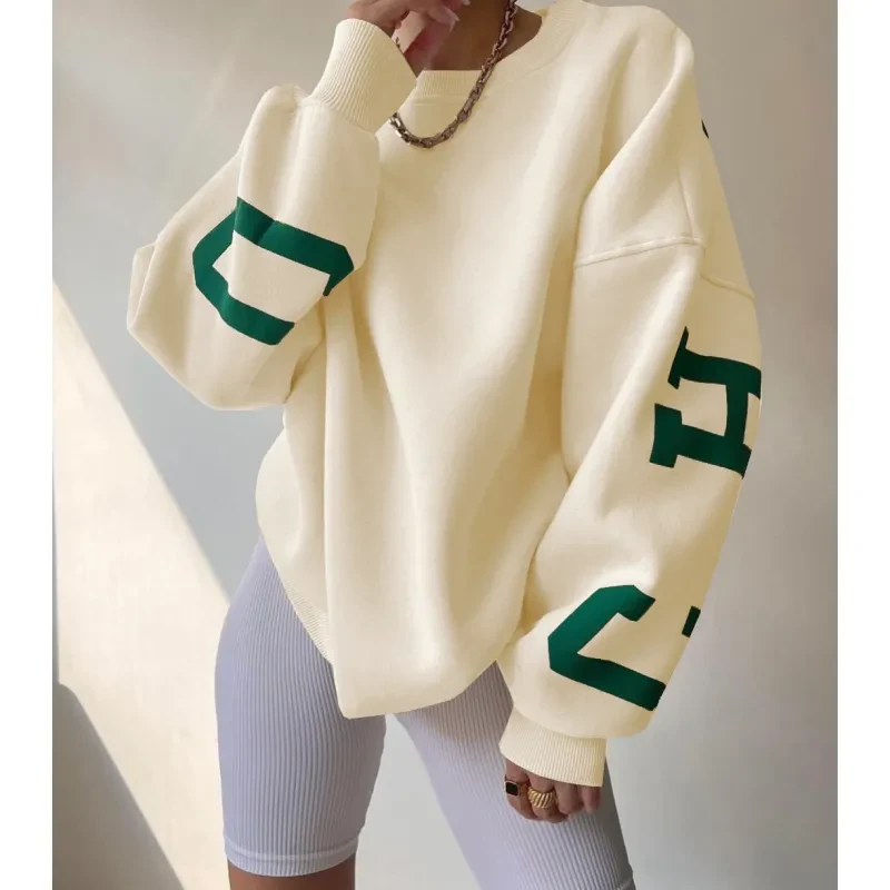 Women's Casual Fashion Print Thickened Versatile Top