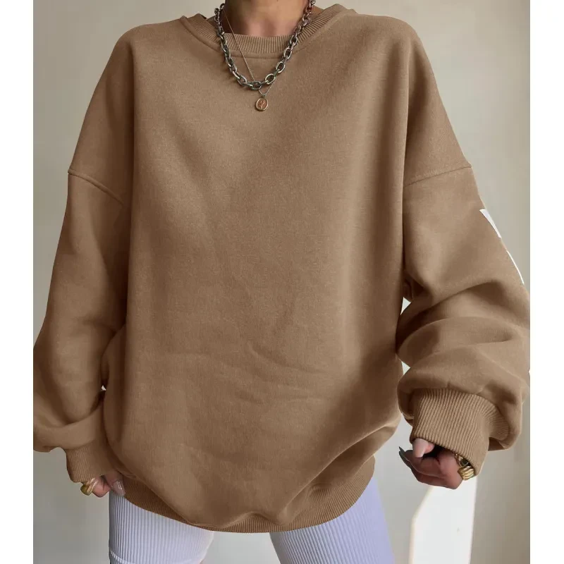 Women's Casual Fashion Print Thickened Versatile Top