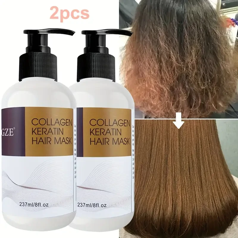 2-Pack GZE Collagen Keratin Hair Mask