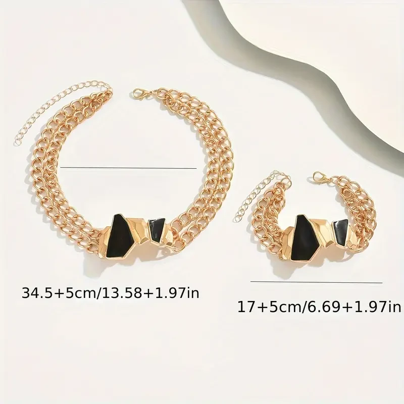 New Bracelet + Necklace Women's Jewelry Set