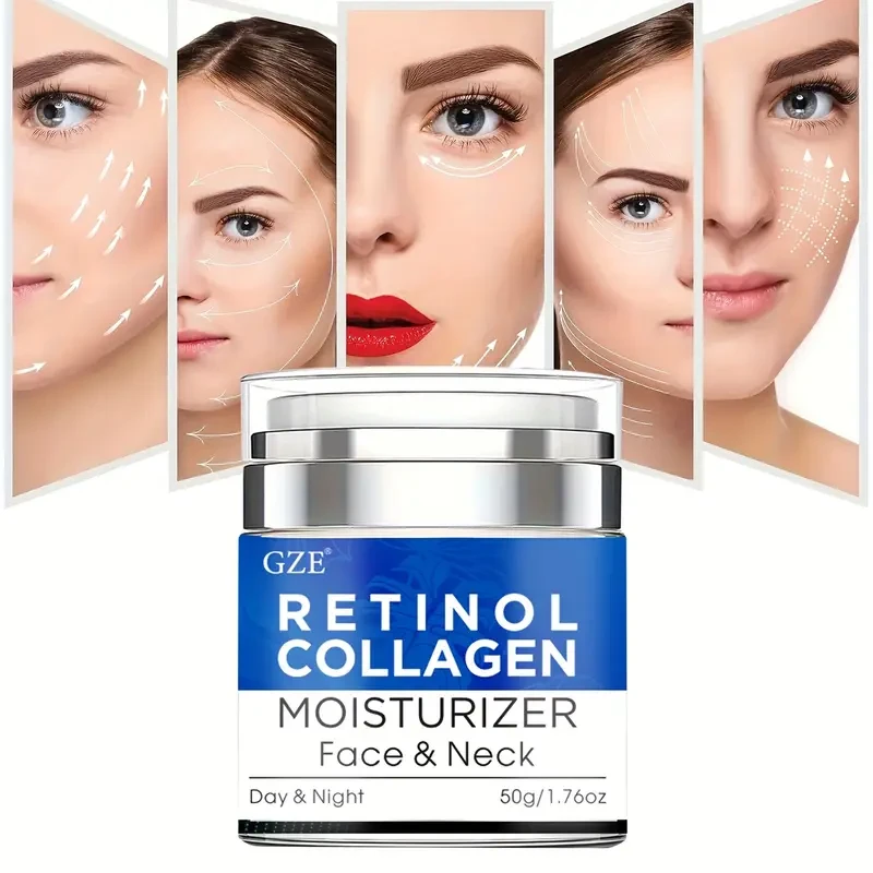 GZE Retinol Collagen Face & Neck Moisturizer Cream with Hyaluronic Acid