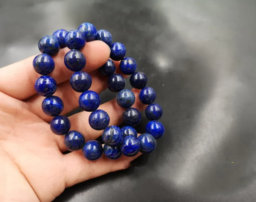 12 mm lapis lazuli bracelet