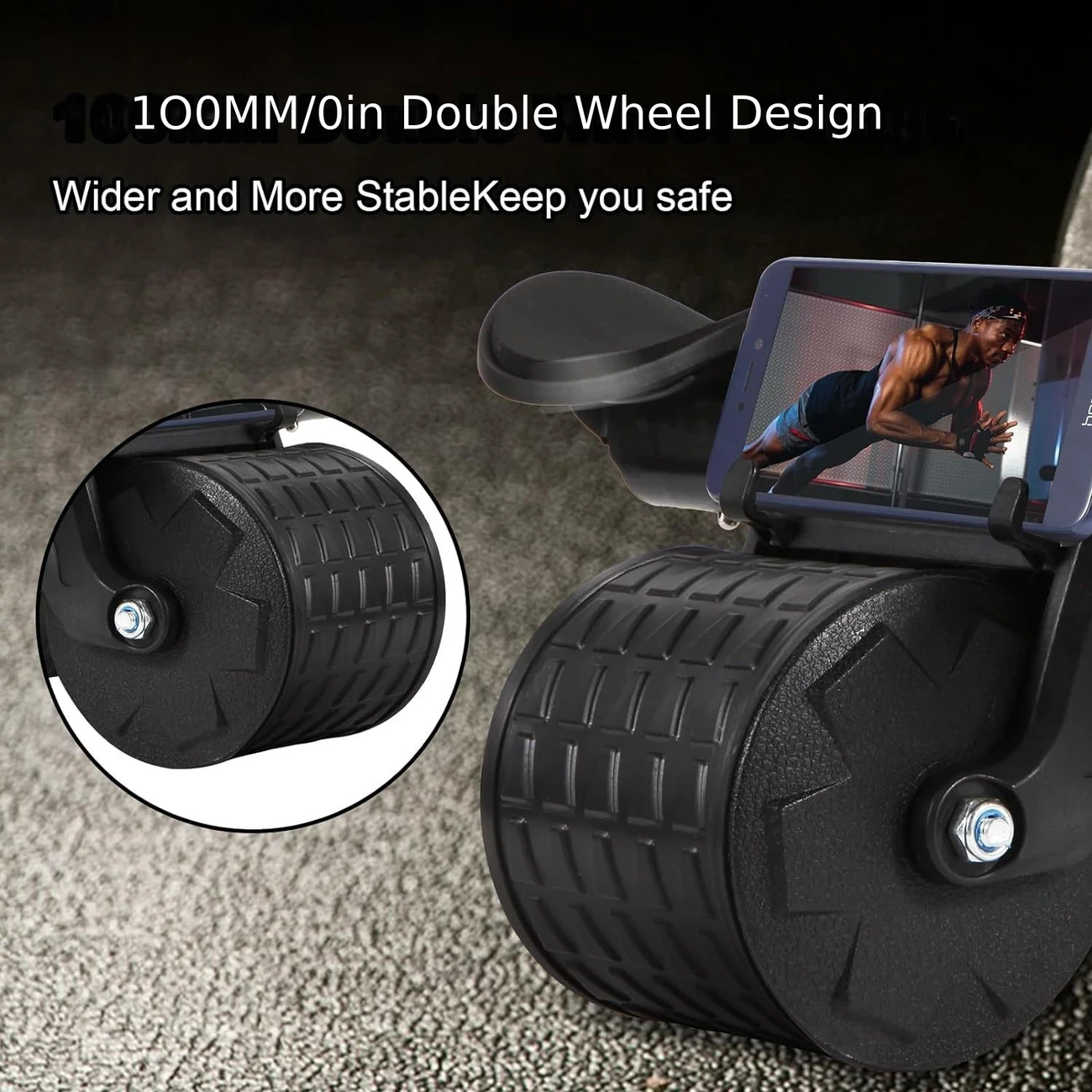 2-in-1 Core Trainer with Rebound Universal Abdominal Roller