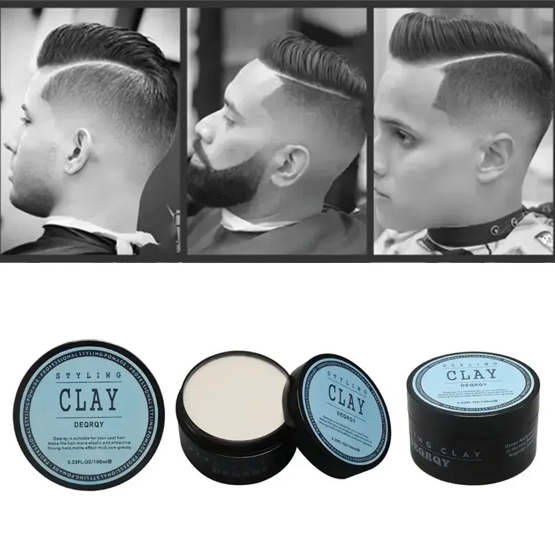 Fashion Matte Finished Hair Styling Clay  High Strong Hold, Low Shine Wax for Men, Daily Use