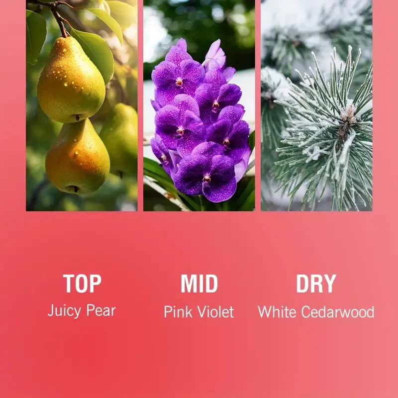 SAMBA PASSION Fresh Floral Delight - Paraben-Free, Crisp Pear & White Cedarwood Scented