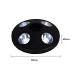 Garden Dining Table Tent Disc Light