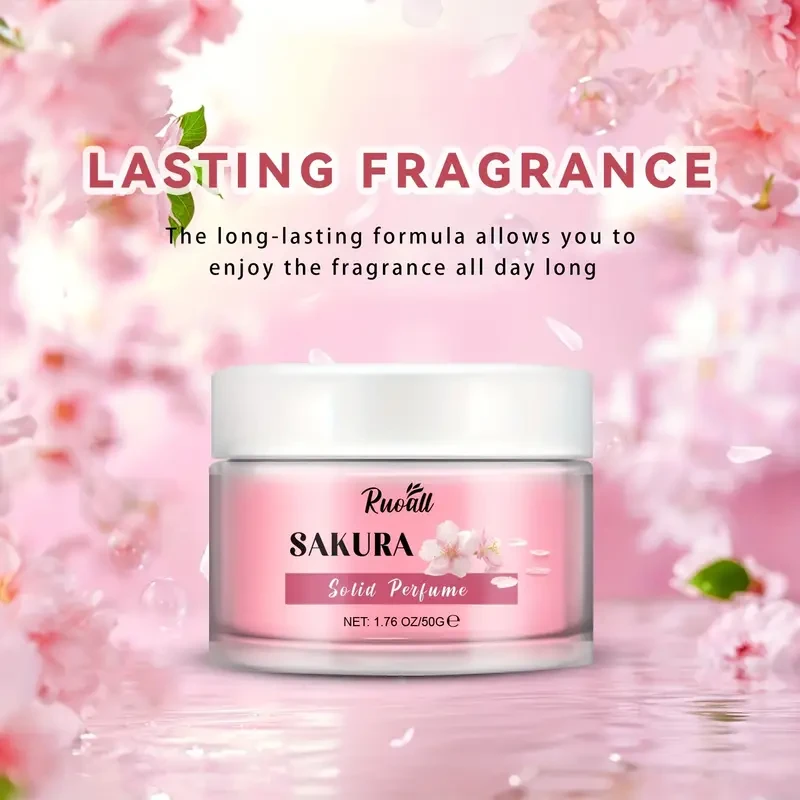 RUOALL Sakura Golden Prep Solid Perfume