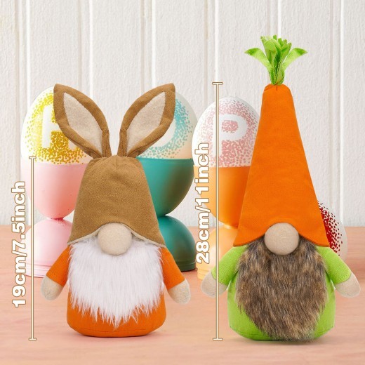Easter Doll Radish Rabbit Hat Cute Doll Decoration