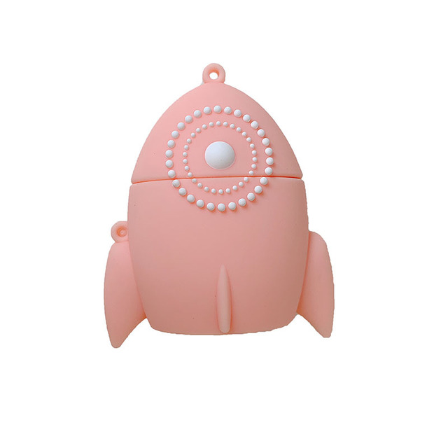 Compatible with Apple, Pink rocket airpods2 protective cover