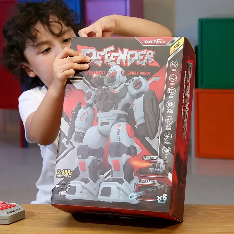 Remote Control Robot Toy, Led Eyes Smart Dancing Robot with Gesture And Sensing for Kids.