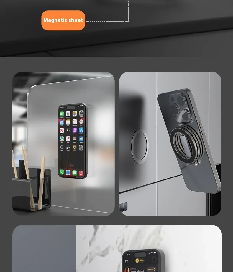 Multi-functional Fastened Ring Desktop Stand Full Metal Bracket