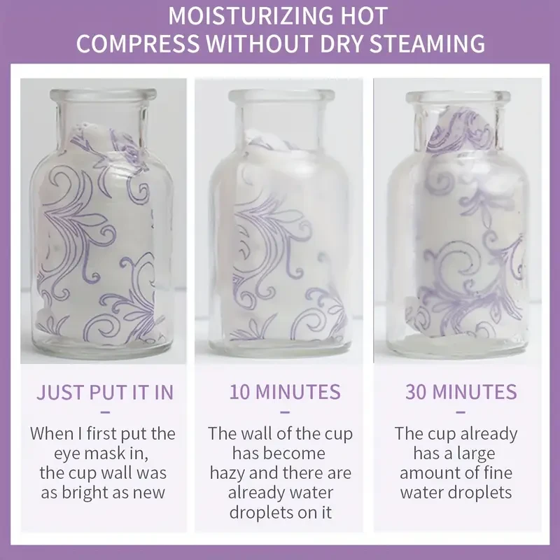 ILISYA Lavender Steam Eye Mask, 15 Bags, Individually Packaged