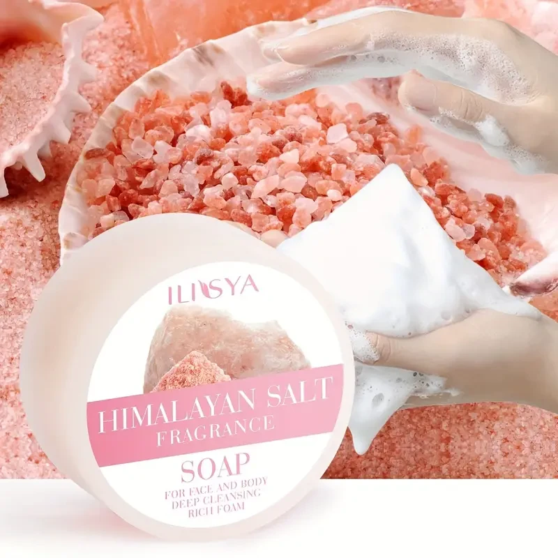 Himalayan Salt Fragrance Soap for Face and Body Deep Cleansing Rich Foam