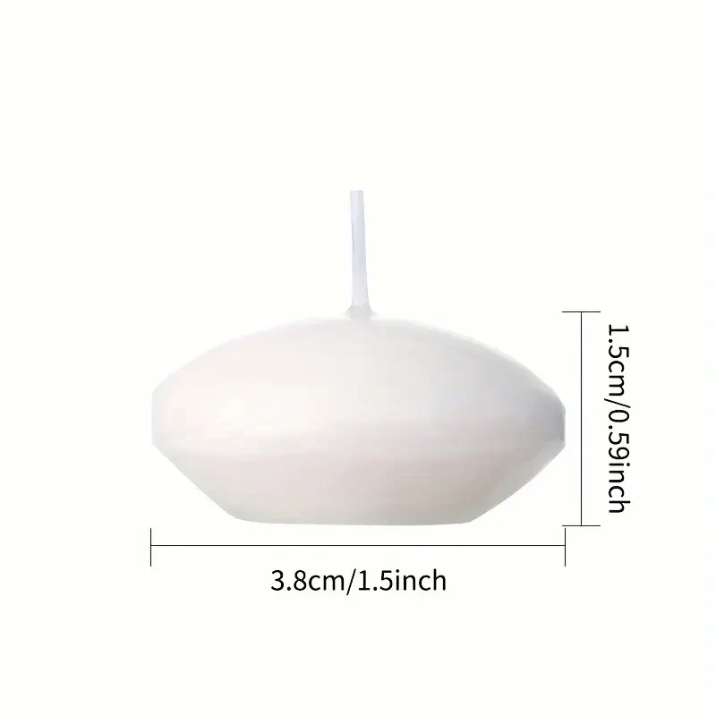 12pcs White Floating Candles