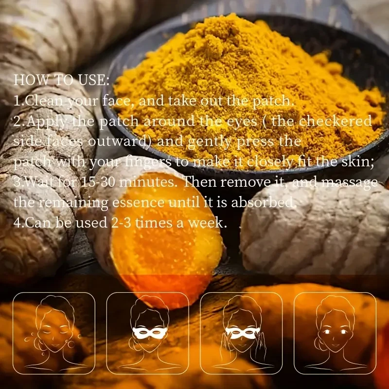 Turmeric Root Eye Patch: Rich in Collagen and Turmeric Extract