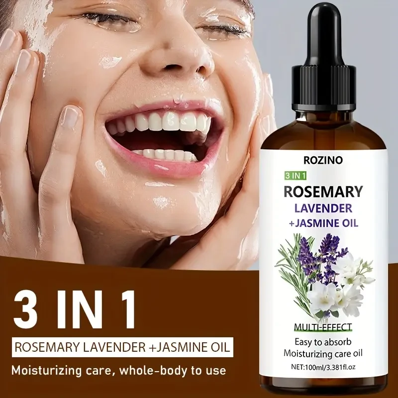 100M Lavender, Rosemary, And Jasmine Three-In-One Essential Oil