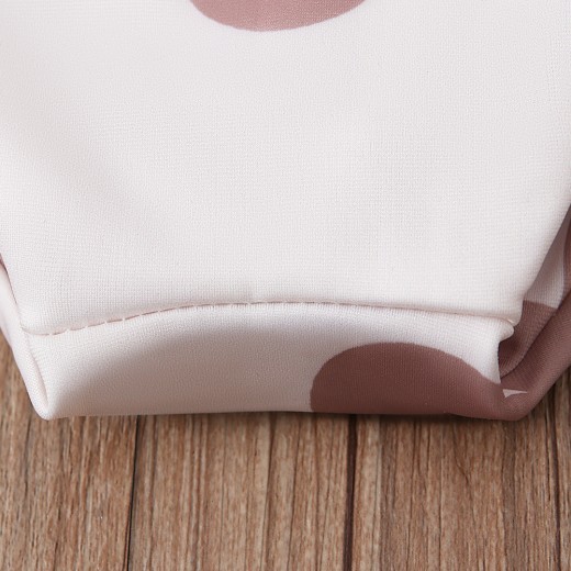 Children's European And American Spring And Autumn Swimsuit Girls' Small Flower Pattern Long Sleeve Triangle Rompers