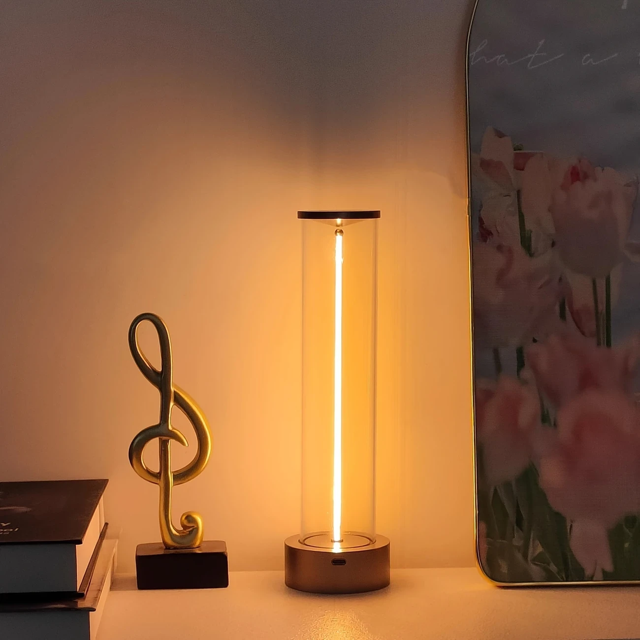 Modern Cordless Bedside Lamp  A Stylish Lighting Solution for Any Room