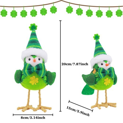 St Patrick's Day Lovely Birds Decorative Ornaments