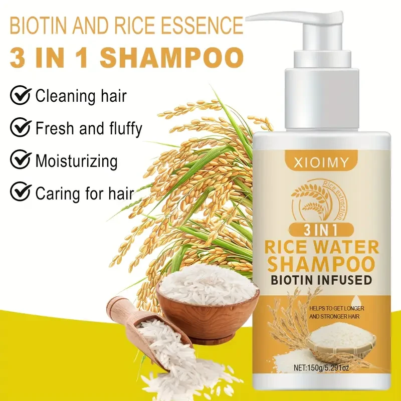Two 3-in-1 Rice Water Shampoo