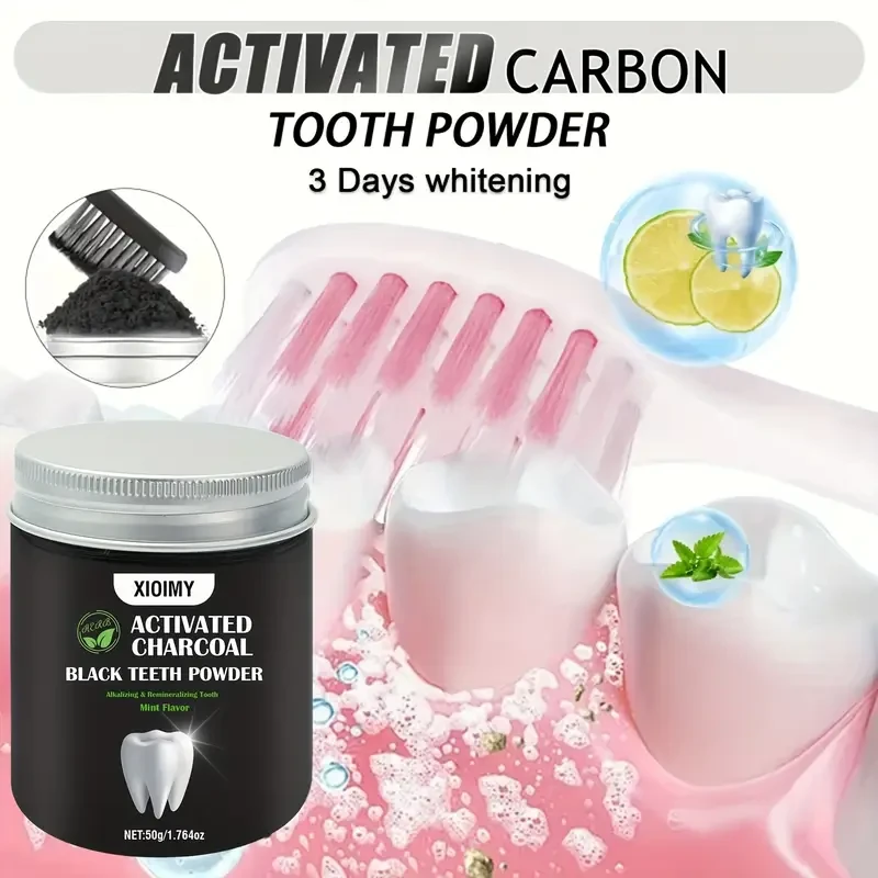 50g Mint Flavor Xioimy Activated Carbon Teeth Whitening Powder