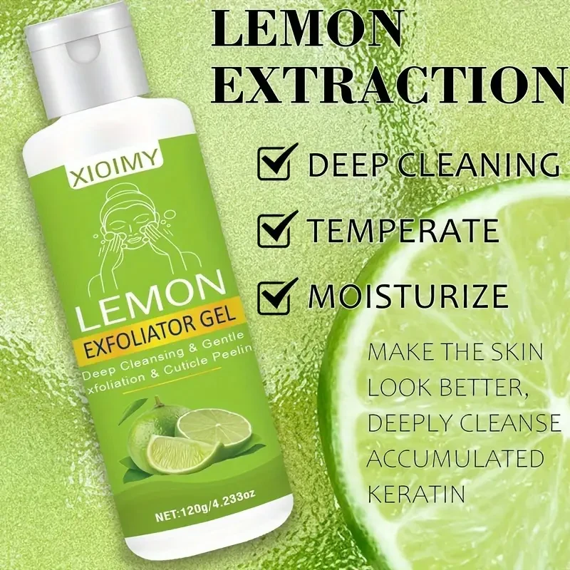 120g Lime Exfoliating Gel with Lemon, Aloe Vera, Rose & Glycerin