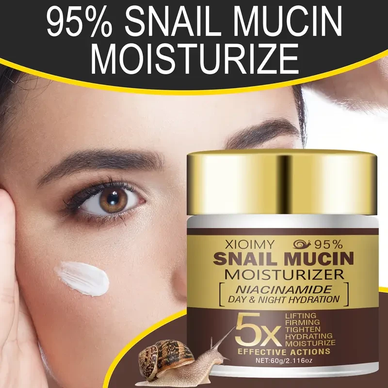 XIOIMY 60g Snail Face Cream with 5X Snail Mucin Moisturizer