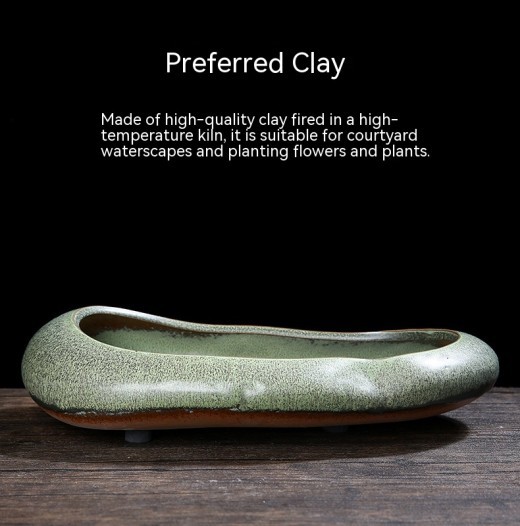 Succulent Flower Pot Large Diameter Pot Simple Home Ceramic Large