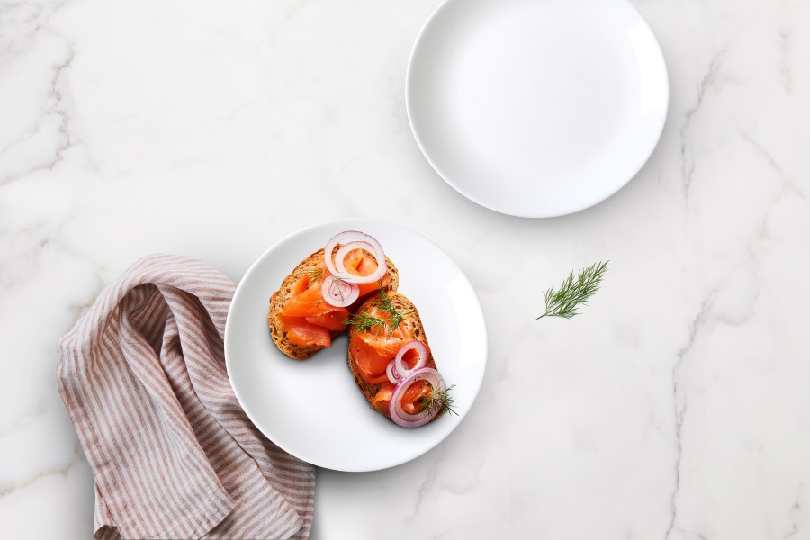 White Coupe Glass Dinner Plate 25cm  - Wiltshire