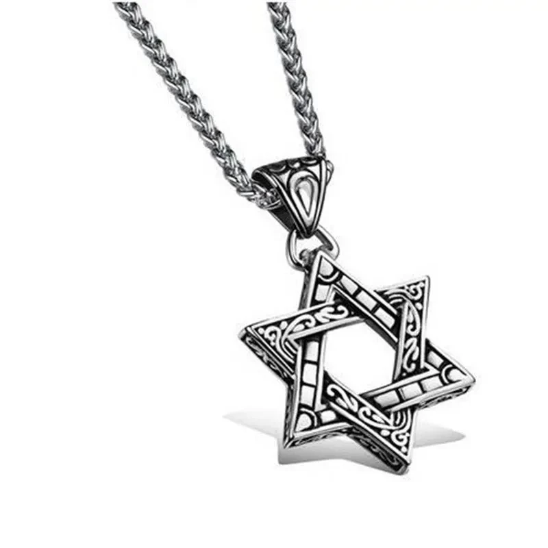 Six-Pointed Star Six-Pointed Star Pendant Personality Retro Hip Hop