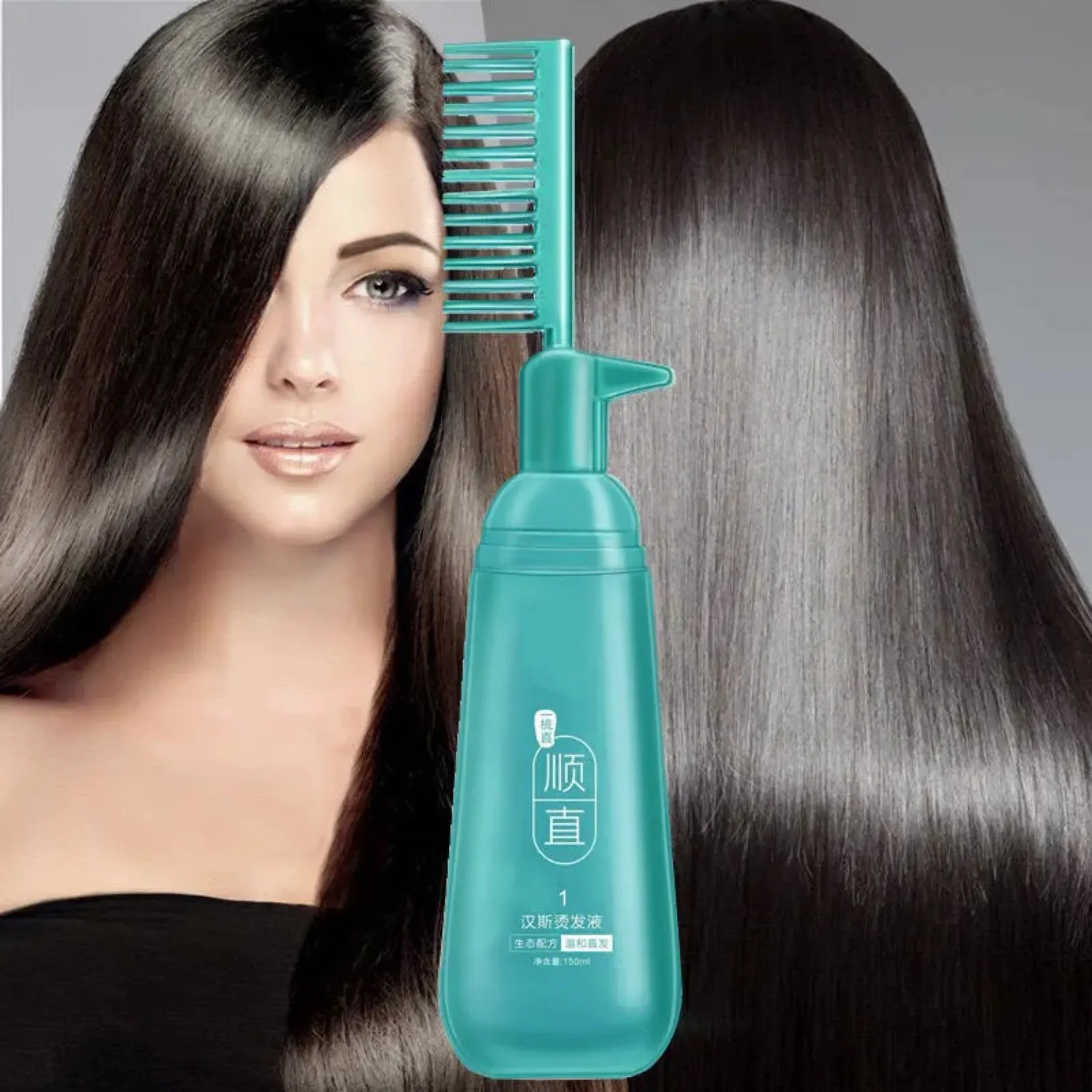 Hair Straightener Cream 150ml  Keratin Comb Type Hair Straightening Treatment for Frizzy and Dry Hair