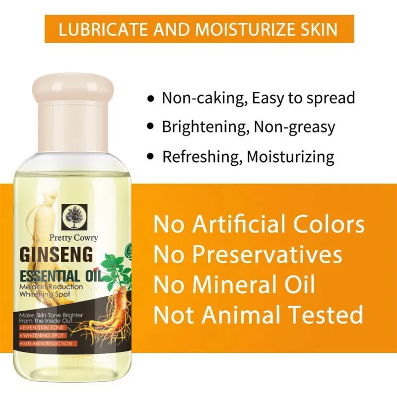 75ml Ginseng Face Oil Firms & Smooths Skin, Reduces Fine Lines, Non-Greasy and Easy to Apply