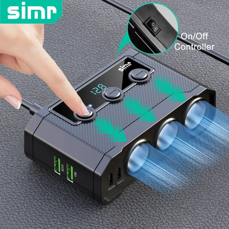 Plug Splitter 7in 1 Car Charger Adapter