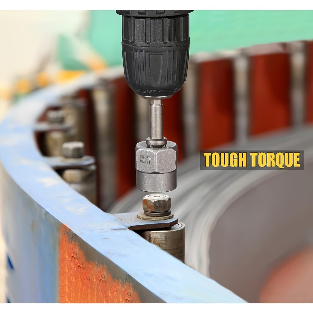 15pcs Nut Extractor Set, 13pcs Bolt and Nut Remover Kit, 1pc Iron Bar, 1pc 1/4'' to 3/8'' Drive Hexagonal Socket Adapter