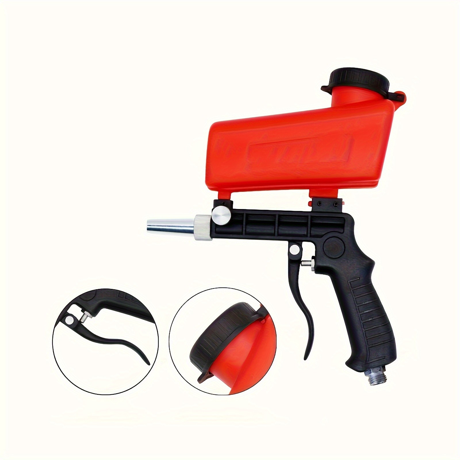 90psi Portable Gravity Sandblaster High-Pressure Sand Removal Tool for Efficient Cleaning and Abrasive Blasting