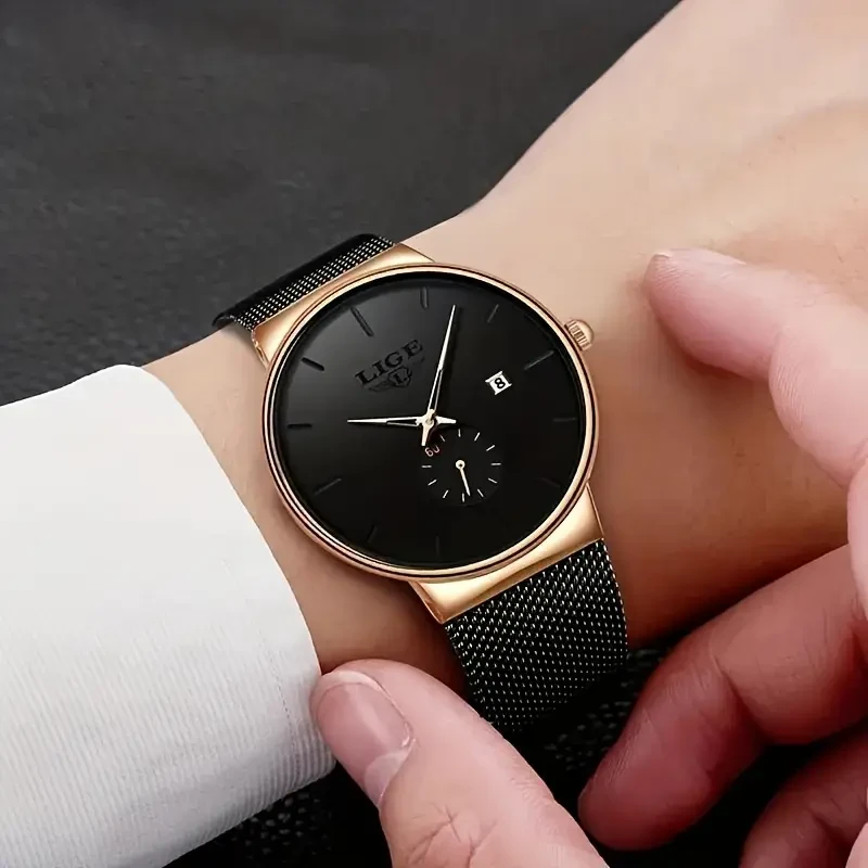 LIGE Fashion Women's/Men's Watch Top Brand