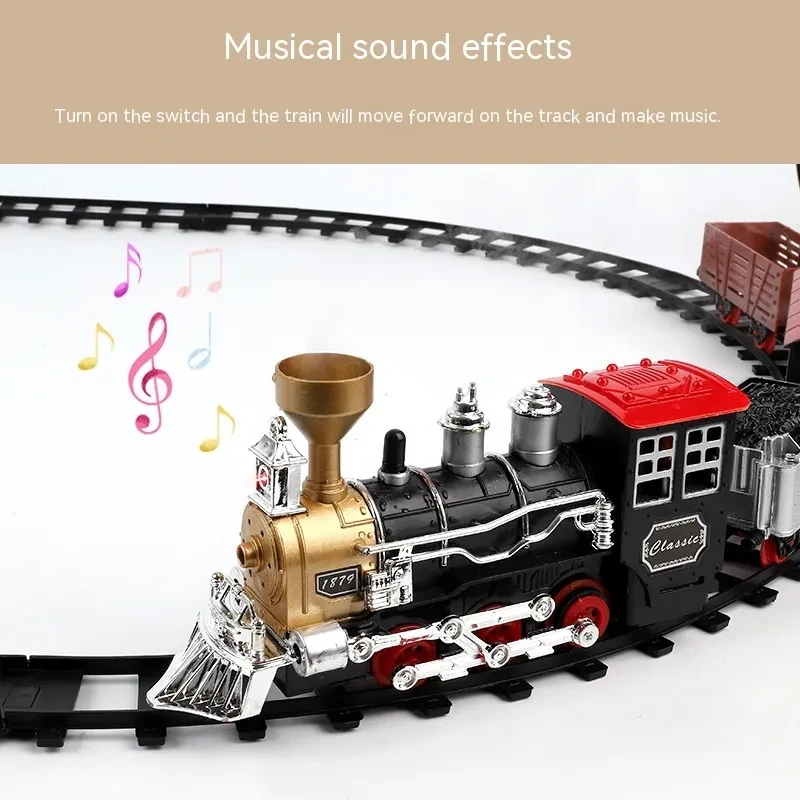 Classical Steam Train Electric Track Toy