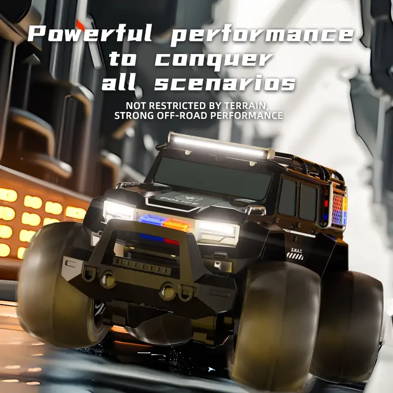 1Set Amphibious Police Car with Cool Lights