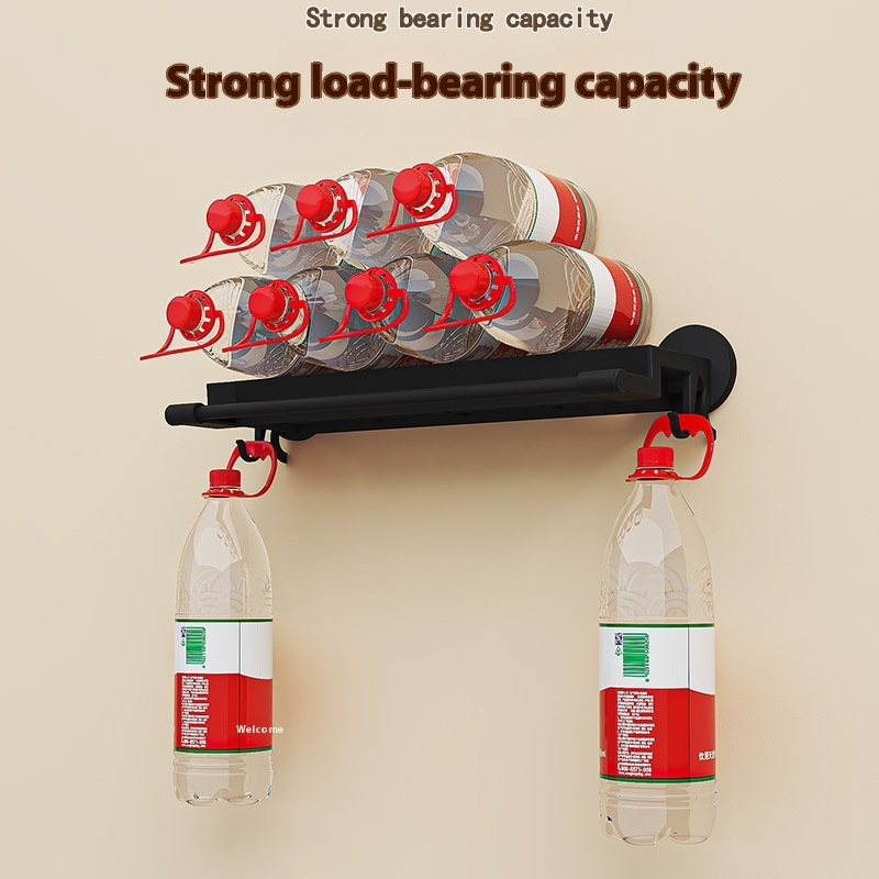 Bathroom Storage Rack Plastic Punch-free Bath Towel Rack