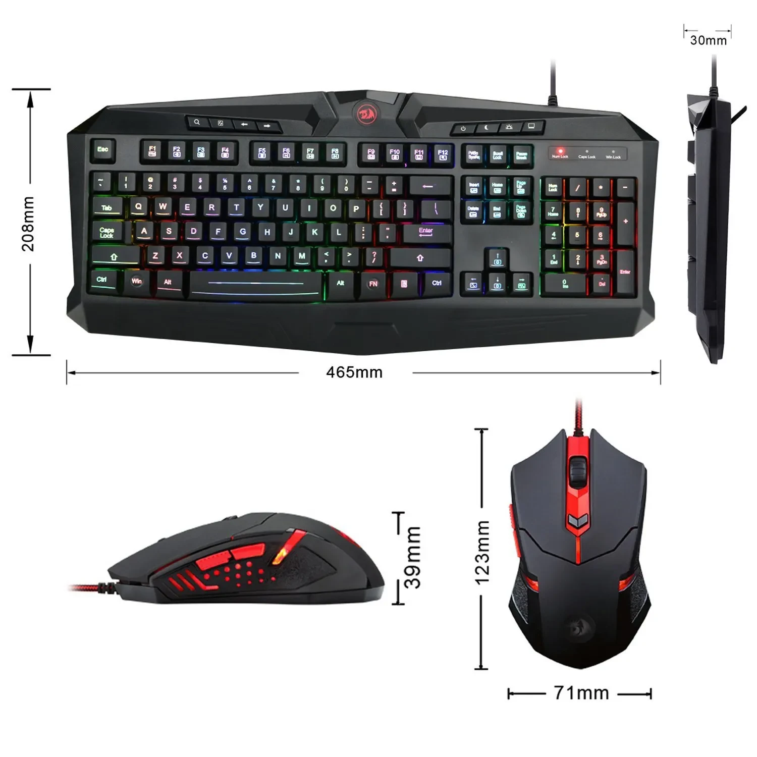 RedragonS101-1 mouse and keyboard set