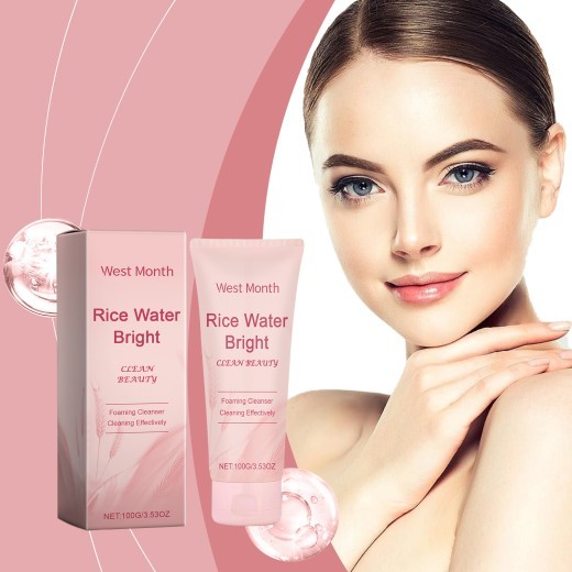 WEST MONTH Rice Facial Cleanser Nourishing Moisturizing Cleaning