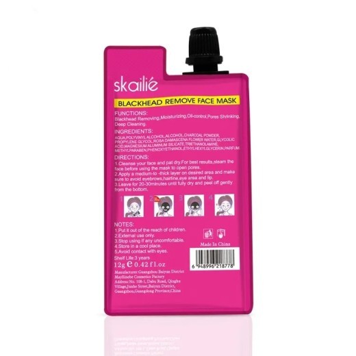 Pore Cleansing Nose Mask Tearing Mask Bamboo Charcoal Adsorption Closed Mouth