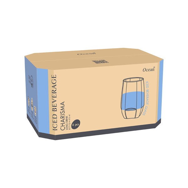 Eco Charisma Hiball Tumbler 415ml - Set 6  - Ocean