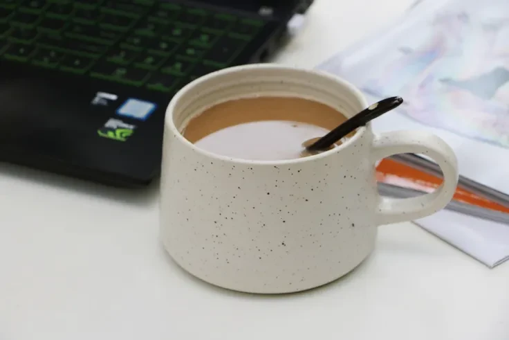 Copper potCeramic large capacity coffee cup