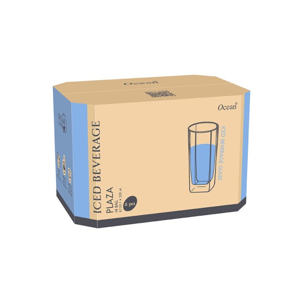 Plaza HiBall 320 ml - Set 6  - Ocean