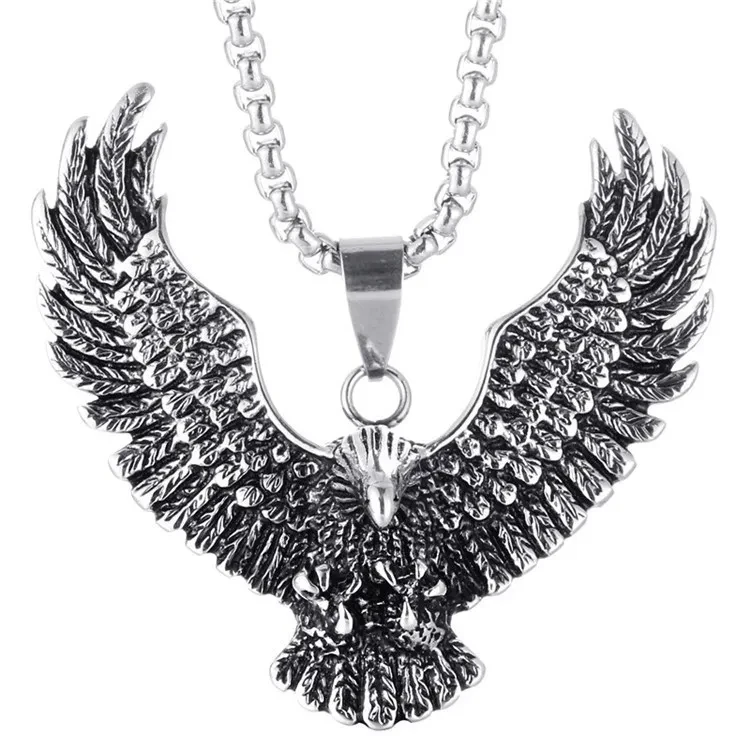 Fashion Eagle Pendant Punk Necklace Vintage
