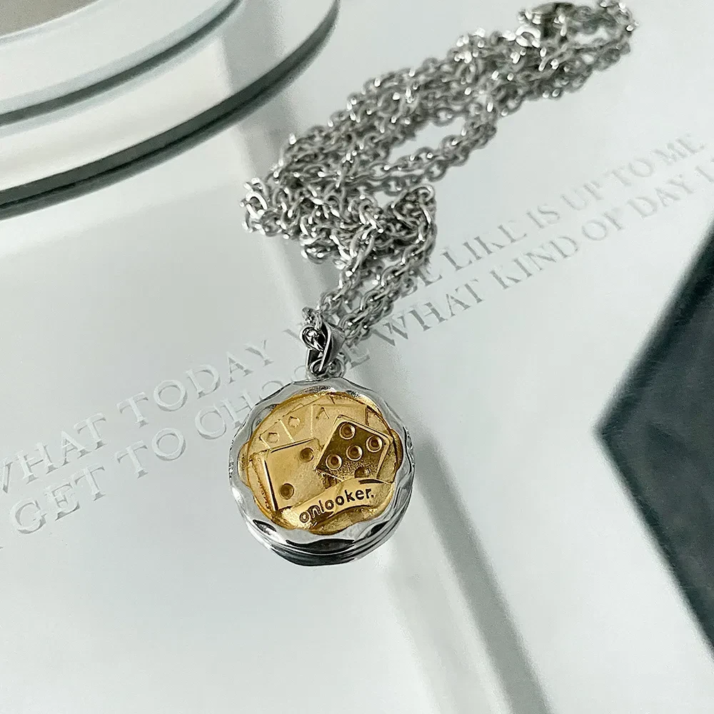 Dice Poker Irregular Fashion Necklace