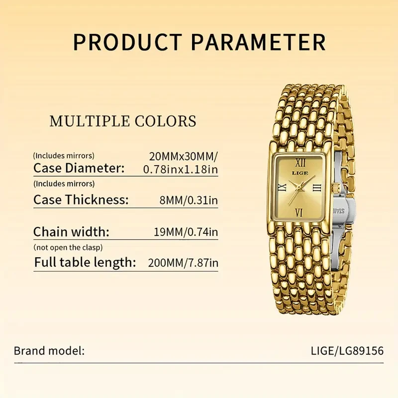 LIGE Women'S Quartz Watch