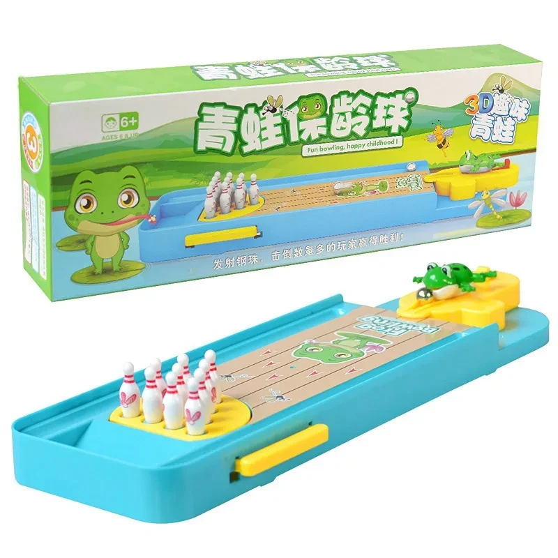 Children's mini frog bowling educational toy
