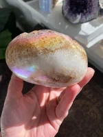 Angel Aura Heart Shaped Rainbow Crystal Cluster